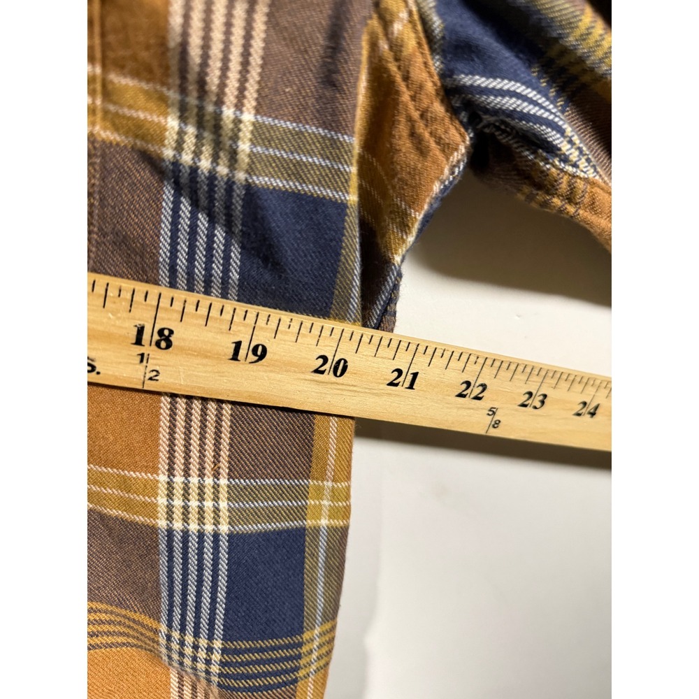 Wallace & Barnes Mens Classic Plaid Flannel Shirt Button Down Long Sleeve Size M - Picture 8 of 9